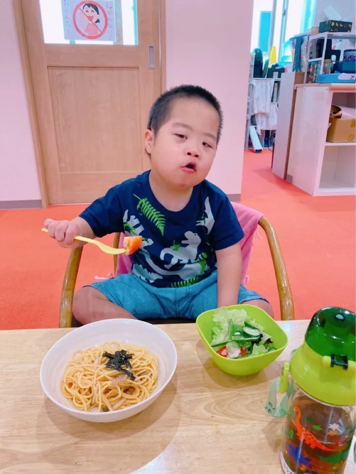 放課後等デイサービス　みつばち/🍽タラコスパゲッティ作り🍽