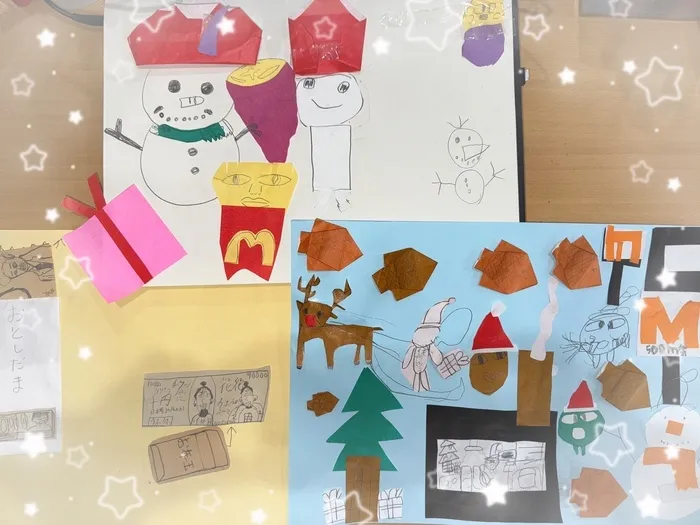 放課後等デイサービス　みつばち/冬の情景　(工作)