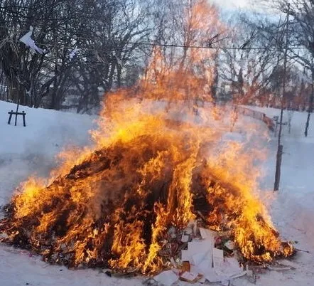 こぱんはうすさくら札幌月寒教室/どんど焼き