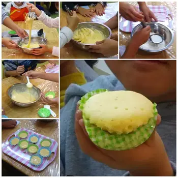 こぱんはうすさくら札幌月寒教室/タマゴ蒸しパンを作ろう！！
