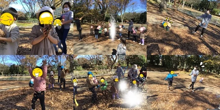 わくわくハウス桶川西校/🍁落ち葉遊び🍂