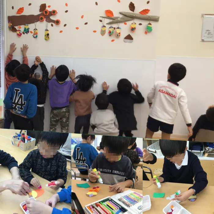 わくわくハウス桶川西校/みのむし製作(^^)/~~~