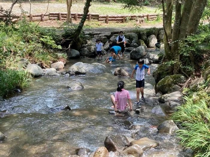 夢門塾二宮/夏やすみ　「川遊び」