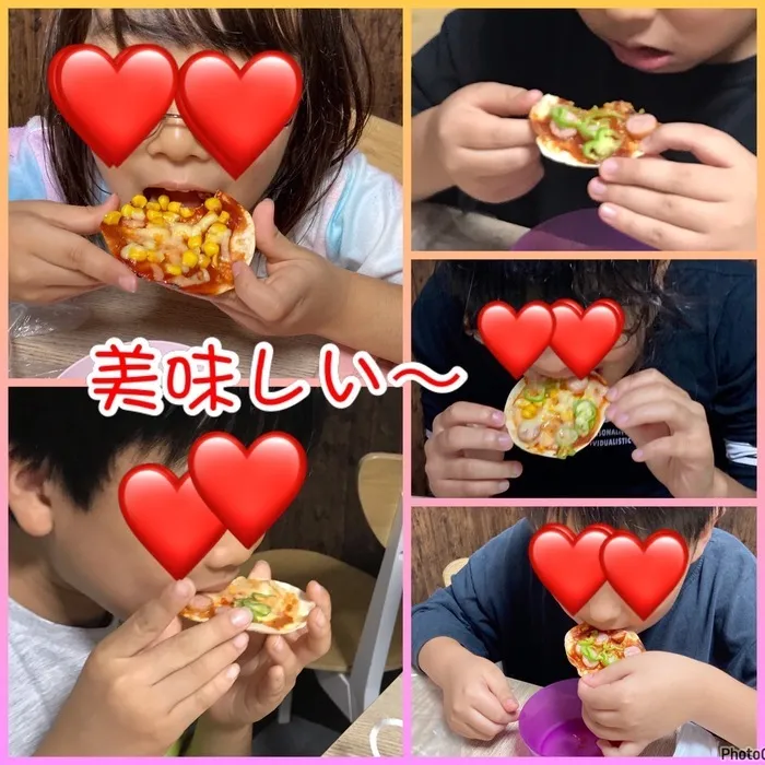 児童発達支援・放課後等デイサービス　ヒトツナ/餃子の皮でピザ作り🍕