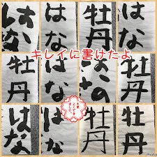 児童発達支援・放課後等デイサービス　ヒトツナ/ヒトツナ書道部～牡丹・はな~