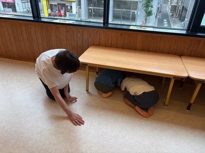 てらぴぁぽけっと　清澄白河教室/避難訓練を実施しました！②