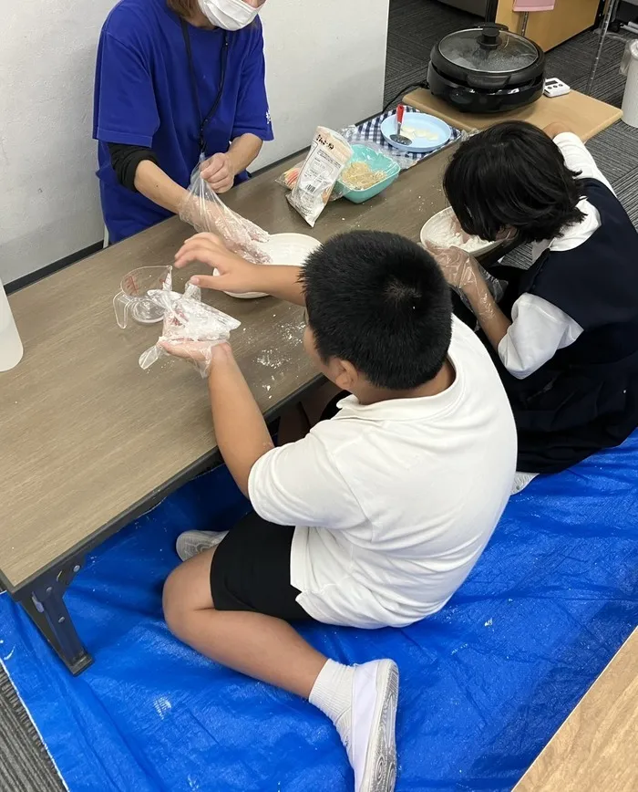 あそび王国　南輝事業所/白玉粉でお月見団子づくり🍡🌕