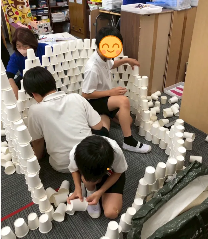 あそび王国　南輝事業所/紙コップのお城🏰