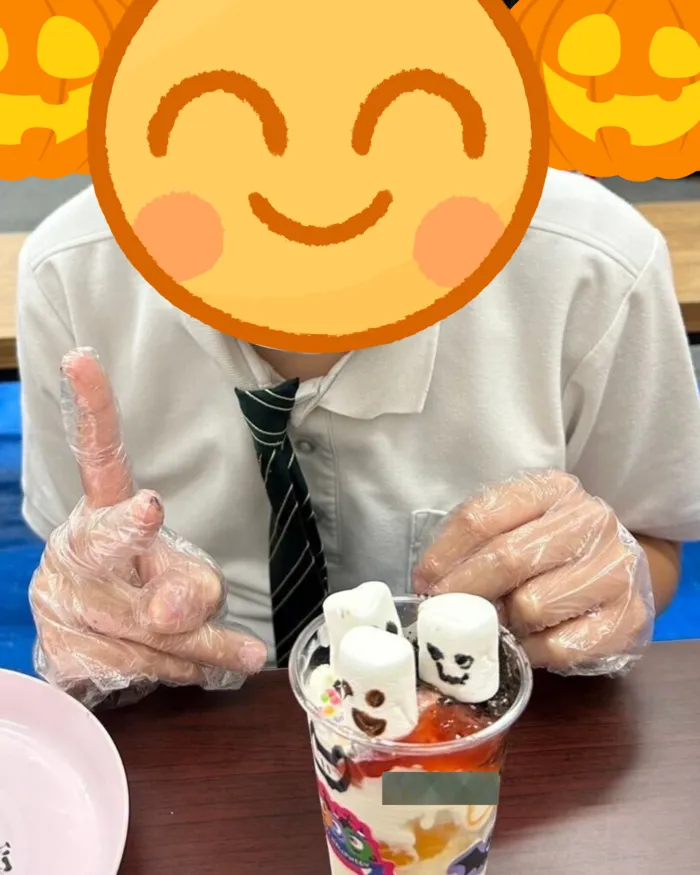 あそび王国　南輝事業所/🎃ハロウィンパフェ作り🎃