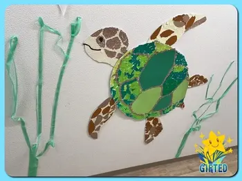 児童発達支援教室　GIFTED キッズ/カメの壁画完成！