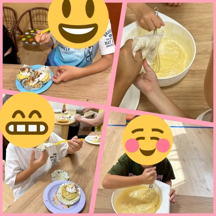 【人気大型遊具設置♪】放課後等デイサービス　癒しの森Kids　みくりや/おやつクッキング★蒸しパンケーキ★