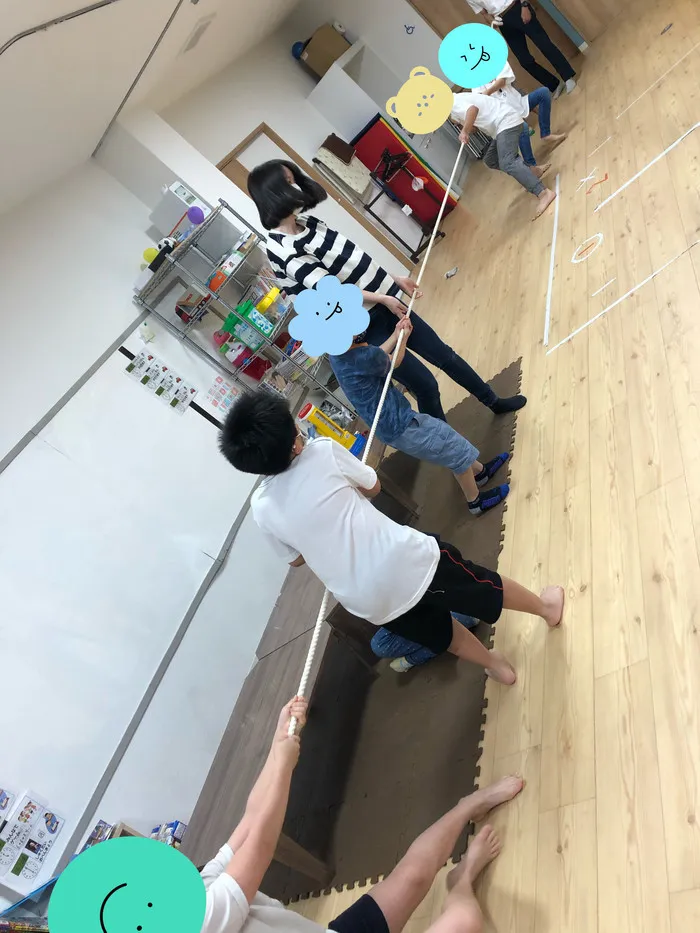 【人気大型遊具設置♪】放課後等デイサービス　癒しの森Kids　みくりや/綱引き大会