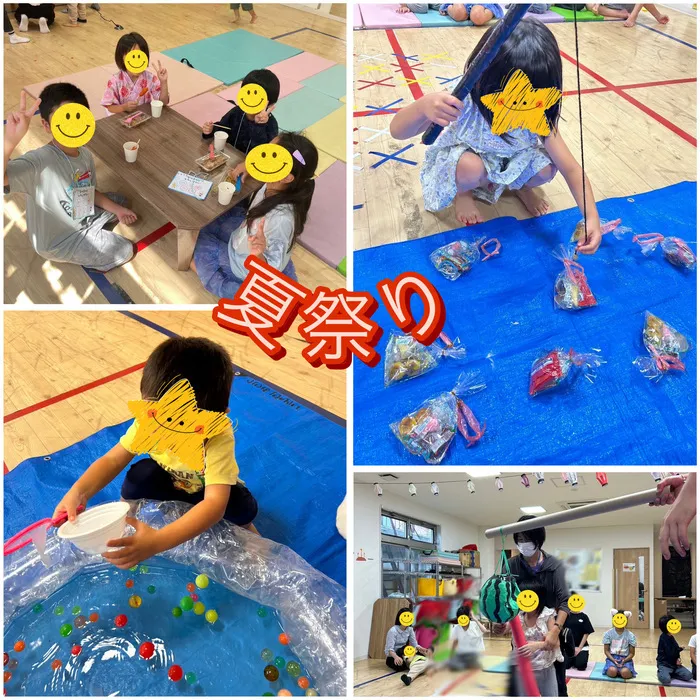 【人気大型遊具設置♪】放課後等デイサービス　癒しの森Kids　みくりや/夏祭り🏮