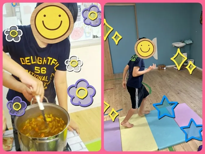 【人気大型遊具設置♪】放課後等デイサービス　癒しの森Kids　みくりや/カレーパーティ🎉