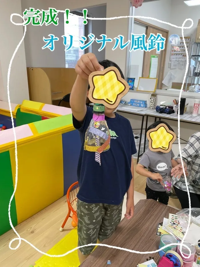 【人気大型遊具設置♪】放課後等デイサービス　癒しの森Kids　みくりや/🎶🎐風鈴作り🎐🎶