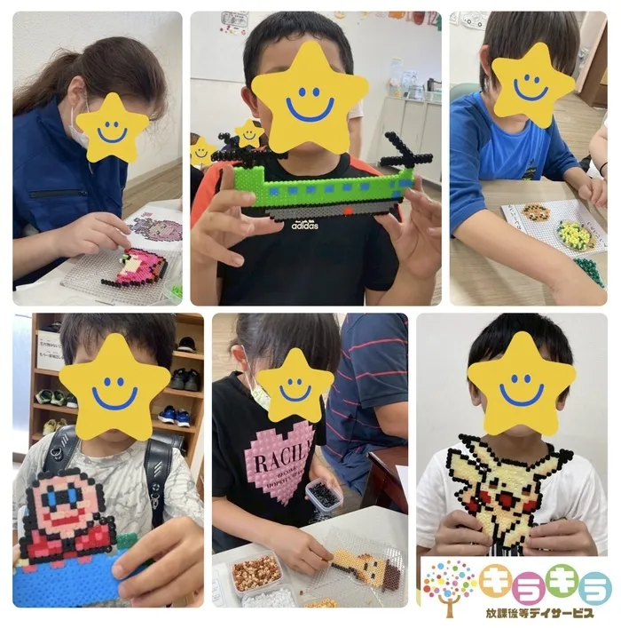 放課後等デイサービス　キラキラ小牧/アイロンビーズ🌈