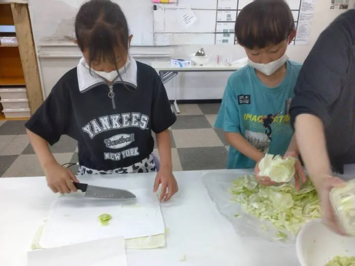 ちゃれんじくらぶ　那珂川教室/ギョウザパーティー🥟 ̖́-
