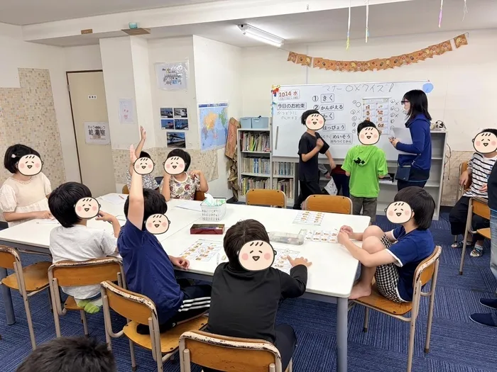Gripキッズ　越谷校/場面に合わせたマナーについて学びました💭
