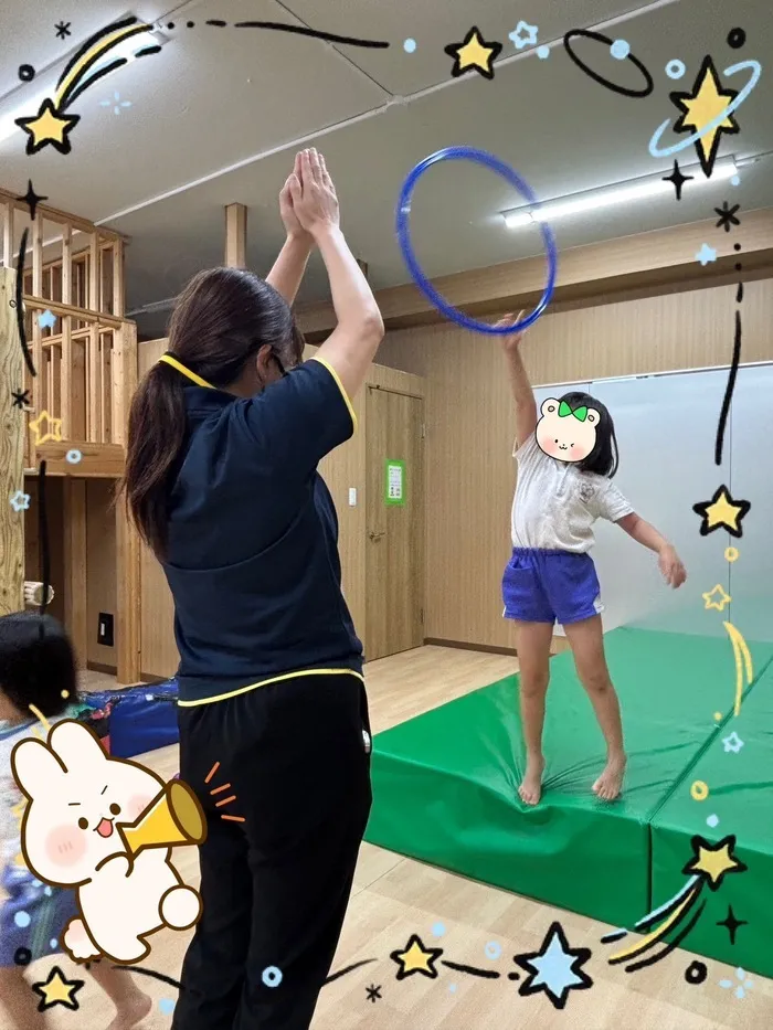 【作業療法士・理学療法士常勤在中！！】児童発達支援てんてん　現在空きあり！！/輪投げ遊び💕