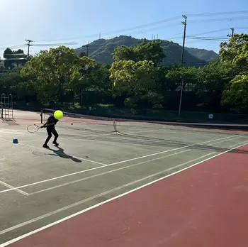放課後等デイサービス　ガリレオ六甲道/今週のテニス療育