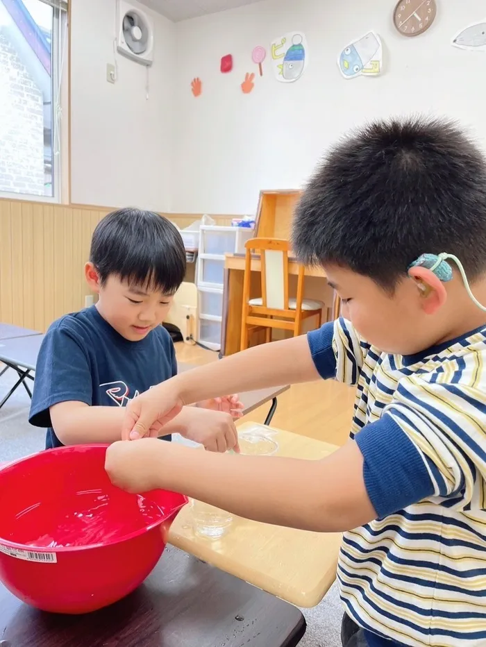 杜のつぐみ療育園四郎丸園/サイフォンの原理✨