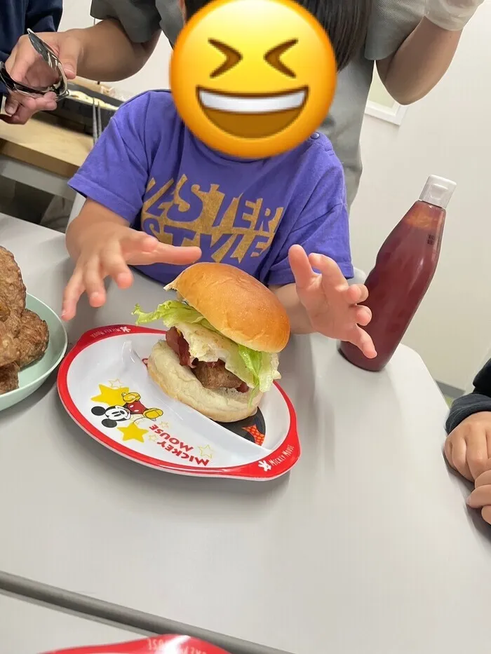  LEGON Kids谷町/レゴンキッズ谷町の月見バーガーづくり🍔