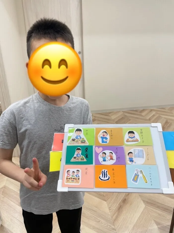  LEGON Kids谷町/レゴンキッズ谷町のスケジュールボード作り
