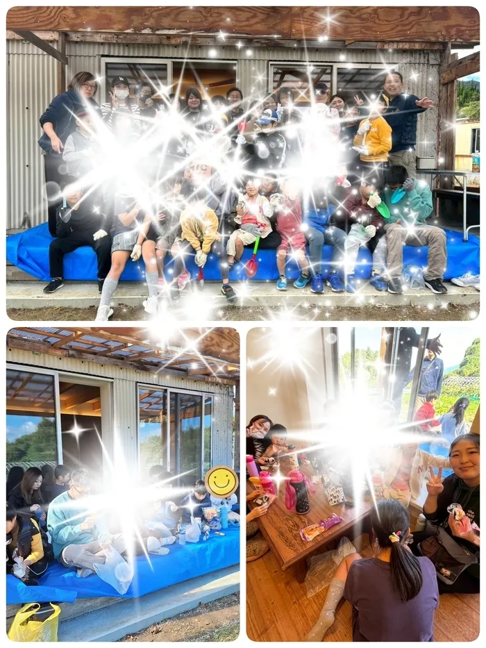 児童発達支援・放課後等デイサービス　まりも平野/11月3日　さつまいも堀り体験　～昼食編～