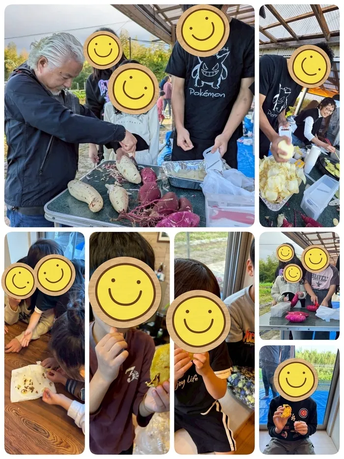 児童発達支援・放課後等デイサービス　まりも平野/11月3日　さつまいも堀り体験　～おやつ編～