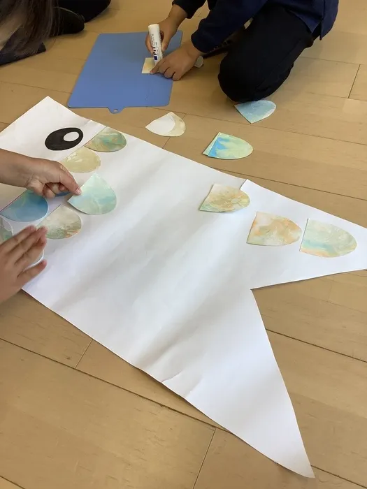 ブロッサムジュニア若葉台はるひ野教室/こいのぼり製作　２週目