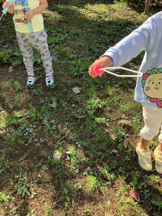 ブロッサムジュニア若葉台はるひ野教室/しゃぼん玉で遊ぼう！