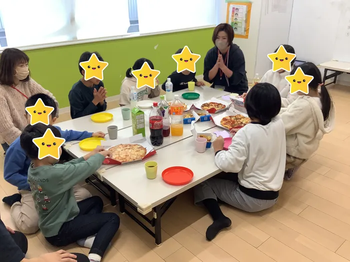 ブロッサムジュニア若葉台はるひ野教室/冬休みイベント　ピザパーティー！