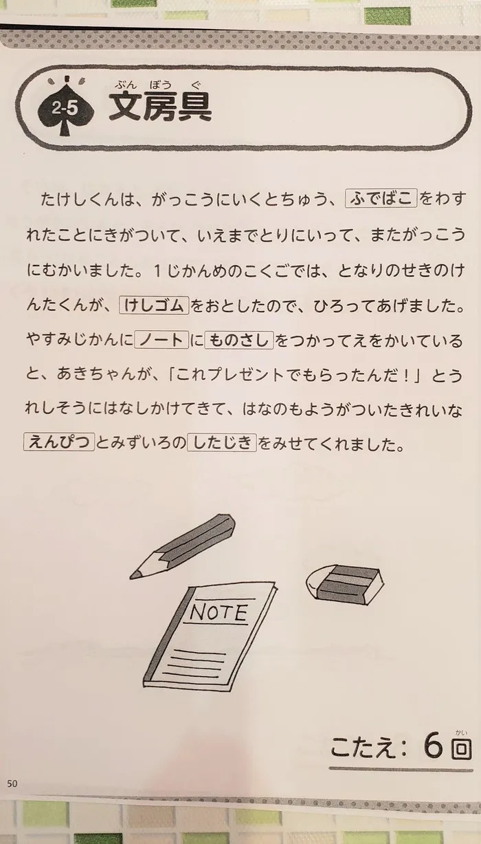 児童発達支援・放課後等デイサービスぴかり/ワーキングメモリー（聞く）