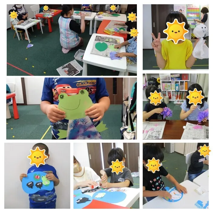 こぱんはうすさくら　春日若葉台教室/六月の制作活動まとめです🐸