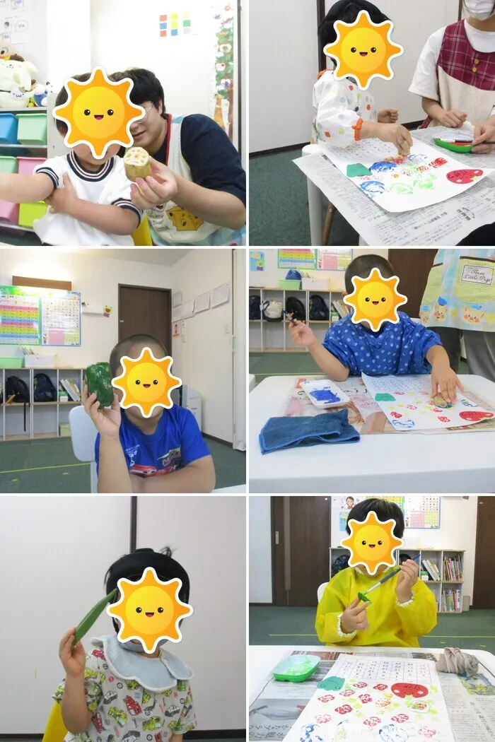 こぱんはうすさくら　春日若葉台教室/夏野菜とのふれあい🫑