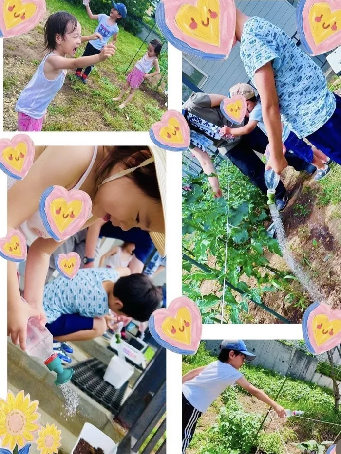 児童発達支援・放課後等デイサービス 十人十色/大きくなってね！！🍅🌽🥒🍆