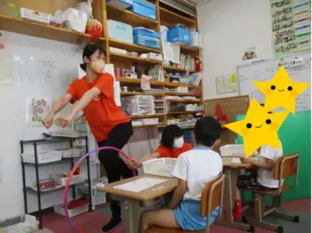 児童発達支援バンブーハットキッズかごはら教室/東京５輪のアレを再現してみました！！＠かごはら教室