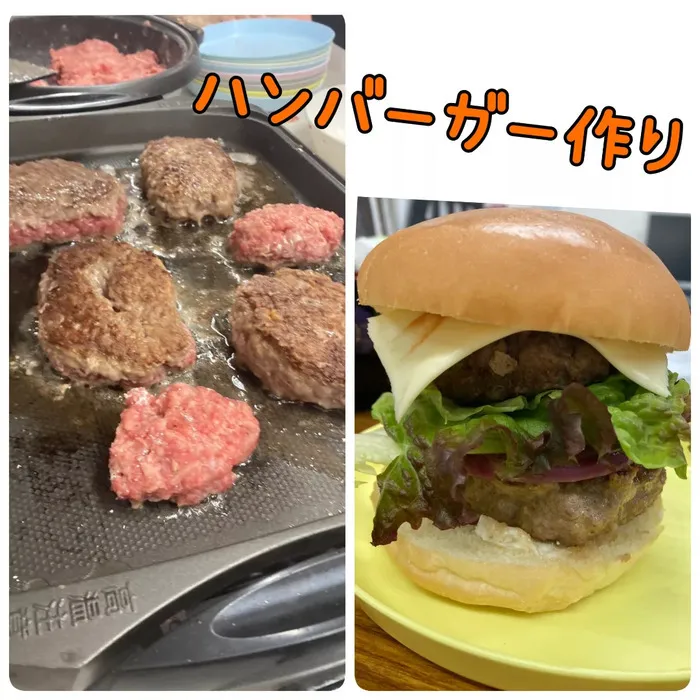 ひまわりはぁと寝屋川/ハンバーガー作り🍔