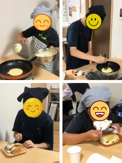 【空きが出ました!!】進学 ・ 就職支援 ・ コンパス札幌東区教室 【中高生向け放デイ♪】/パンケーキ作り♪