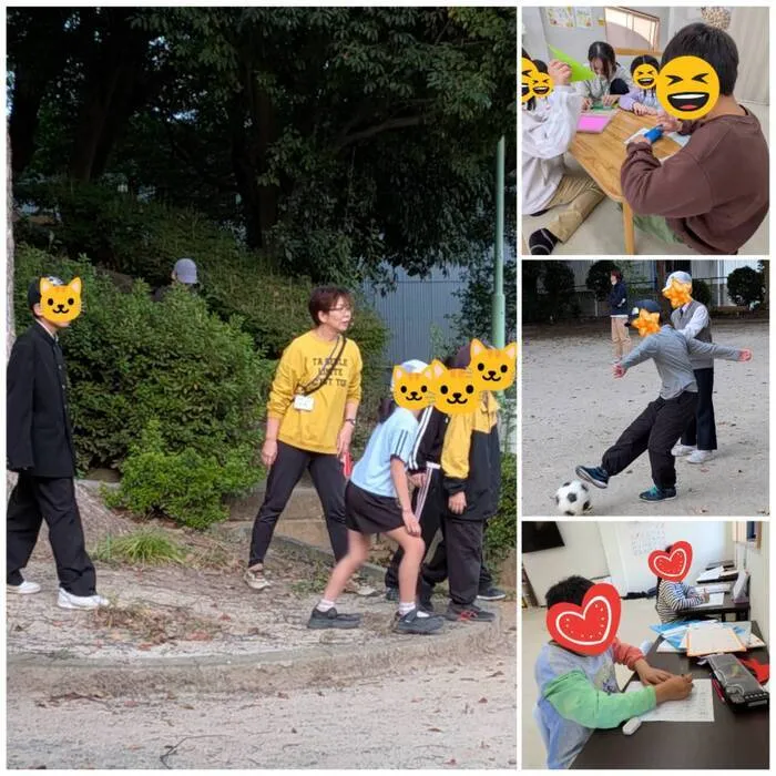 キッズライフ東福岡/11/5_公園プログラム★「ペアでボールキック！」