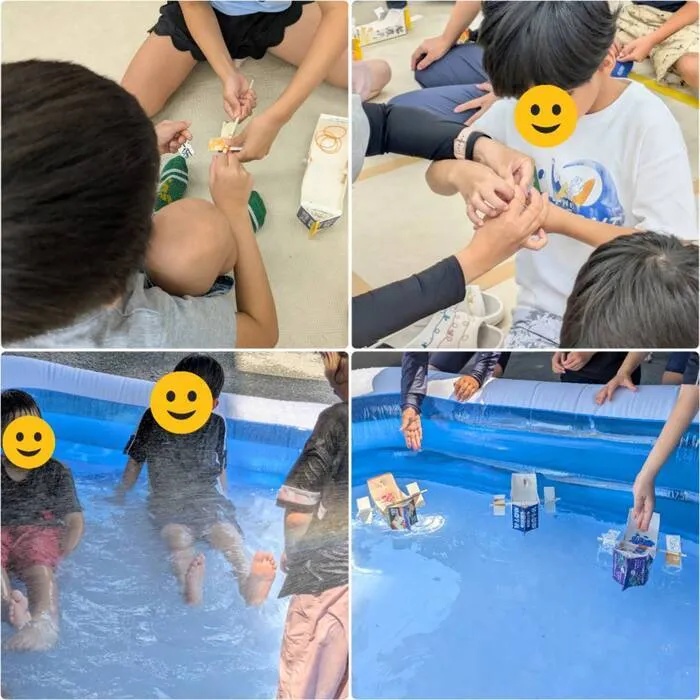 キッズライフ東福岡/7/23_工作活動＆水遊び