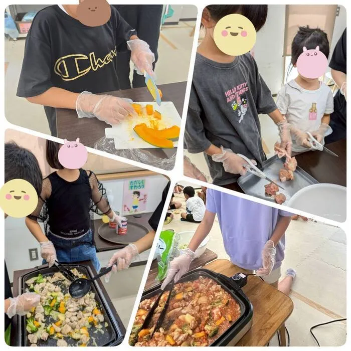 キッズライフ東福岡/7/22_クックレク★ピラフ＆トマト煮
