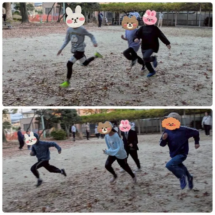 キッズライフ東福岡/12/1_公園プログラム♬かけっこ＆スキップ
