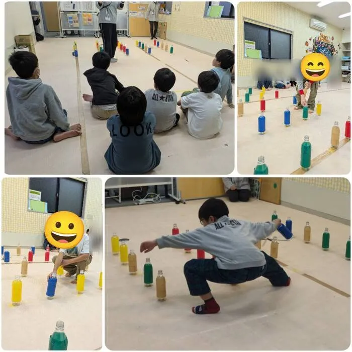 キッズライフ東福岡/11/27_ペットボトルでチームビンゴ★