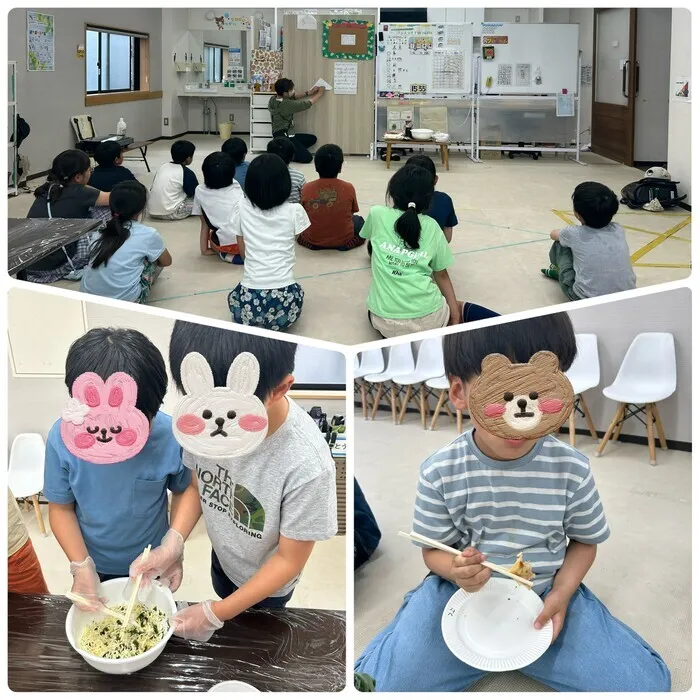 キッズライフ東福岡/5/23_クックレク♬わかめとごまのチーズスティック