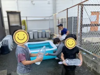 キッズライフ東福岡/最後の水遊び