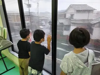 キッズライフ東福岡/窓の外の様子