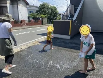 キッズライフ東福岡/久しぶりの水遊び