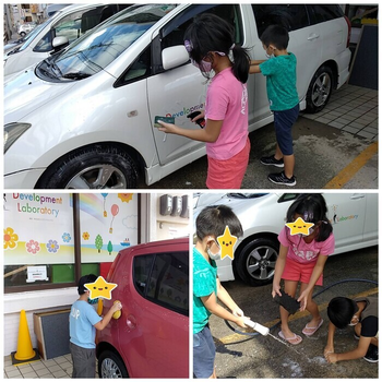 児童デイサービス　発達ラボ那覇教室/みんなで洗車をしよう！🚙