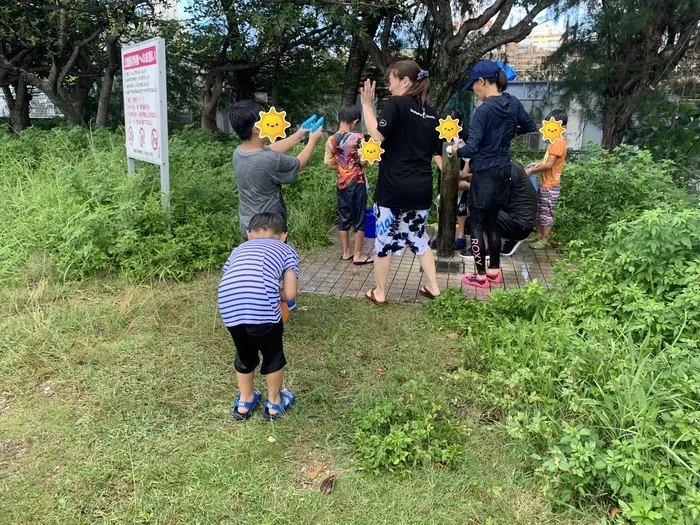 児童デイサービス　発達ラボ那覇教室/水遊び